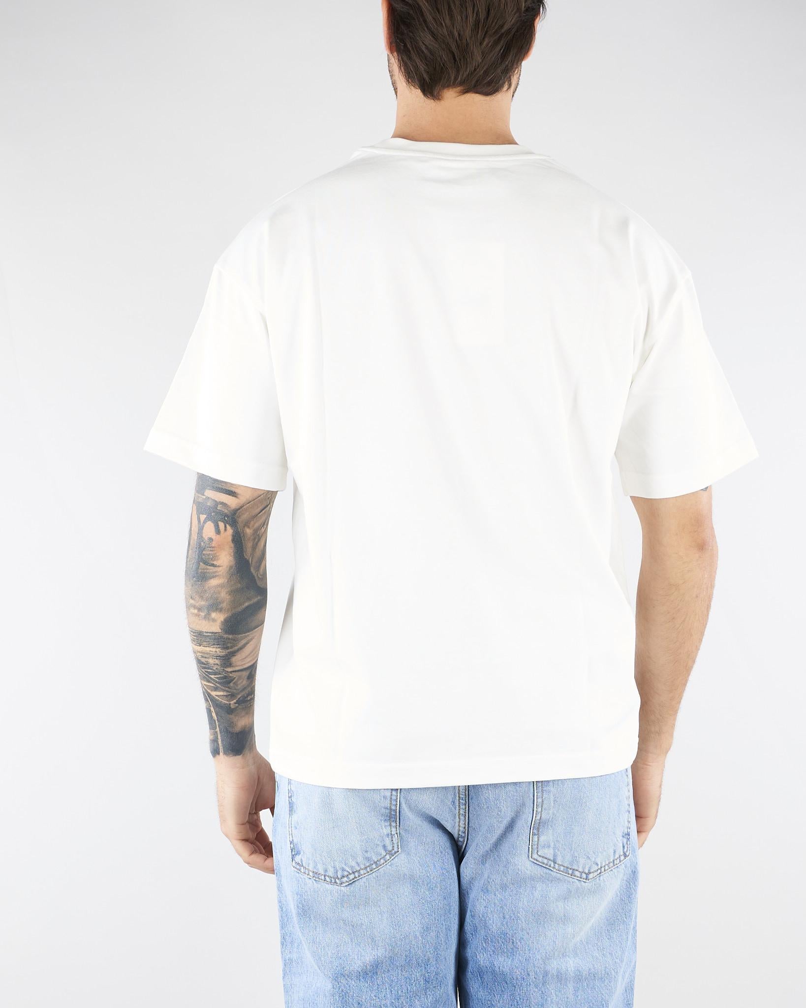 T-shirt Boxy Bianco con stampa 'Pay to Love' MAU3DICI05 01 3DICI 