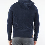 Maglia Blu Velvet Hood Zip Knit W25136 60 RRD 