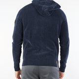 Maglia Blu Velvet Hood Zip Knit W25136 60 RRD 