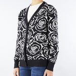 Cardigan Jacquard Nero-Bianco NS150 00 NO SECRETS 