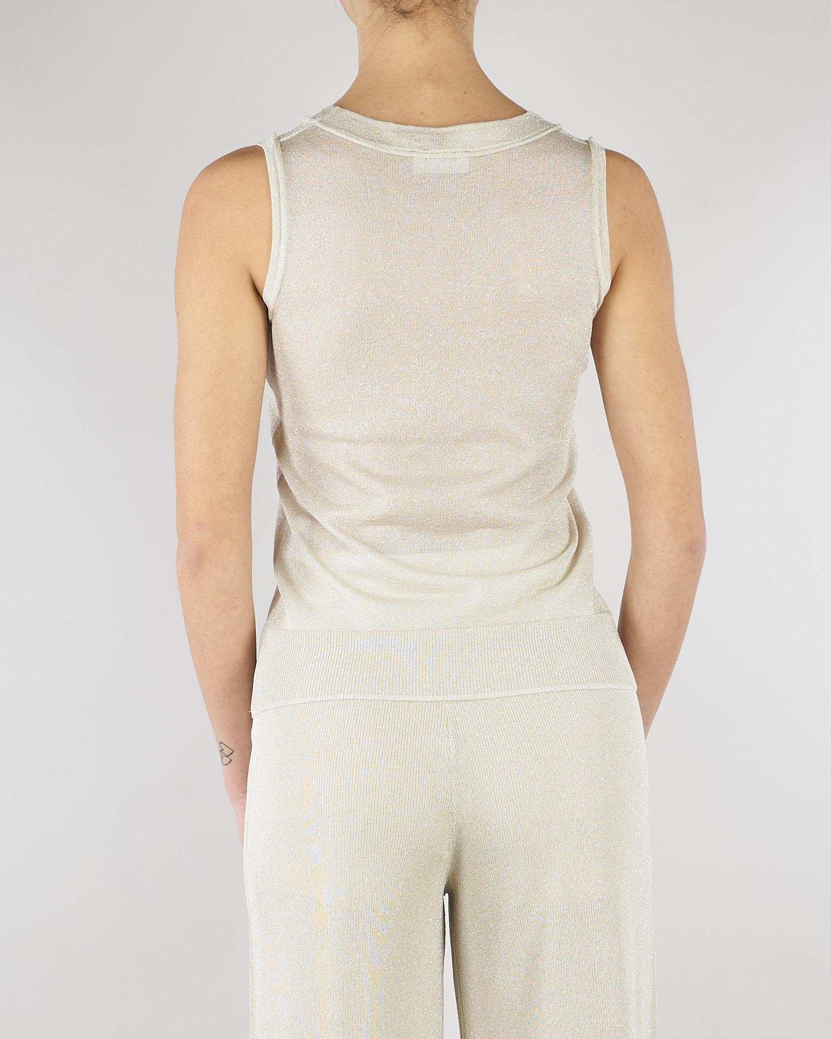 Top Maraschino in maglia Platino MARASCHINO 931 NENETTE 