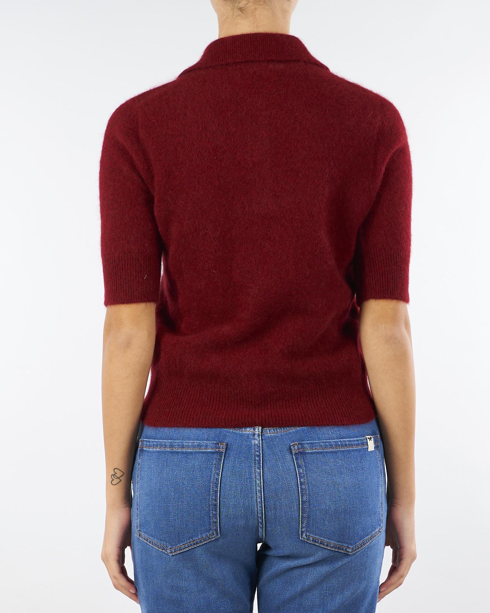 Polo Bordeaux in Raccoon V56800 85 VANISE' 