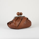 Borsa Pasticcino Bag Cuoio medium in pelle con stampa cocco WKAALISSO 1 MAX MARA WEEKEND 