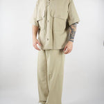 Pantalone Sabbia wide leg con fondo ampio PA3709 55 I'M BRIAN 