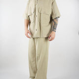 Pantalone Sabbia wide leg con fondo ampio PA3709 55 I'M BRIAN 