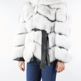 Vera Pelliccia Ghiaccio con inserti in pelle LC2077 30 LES NOIR 