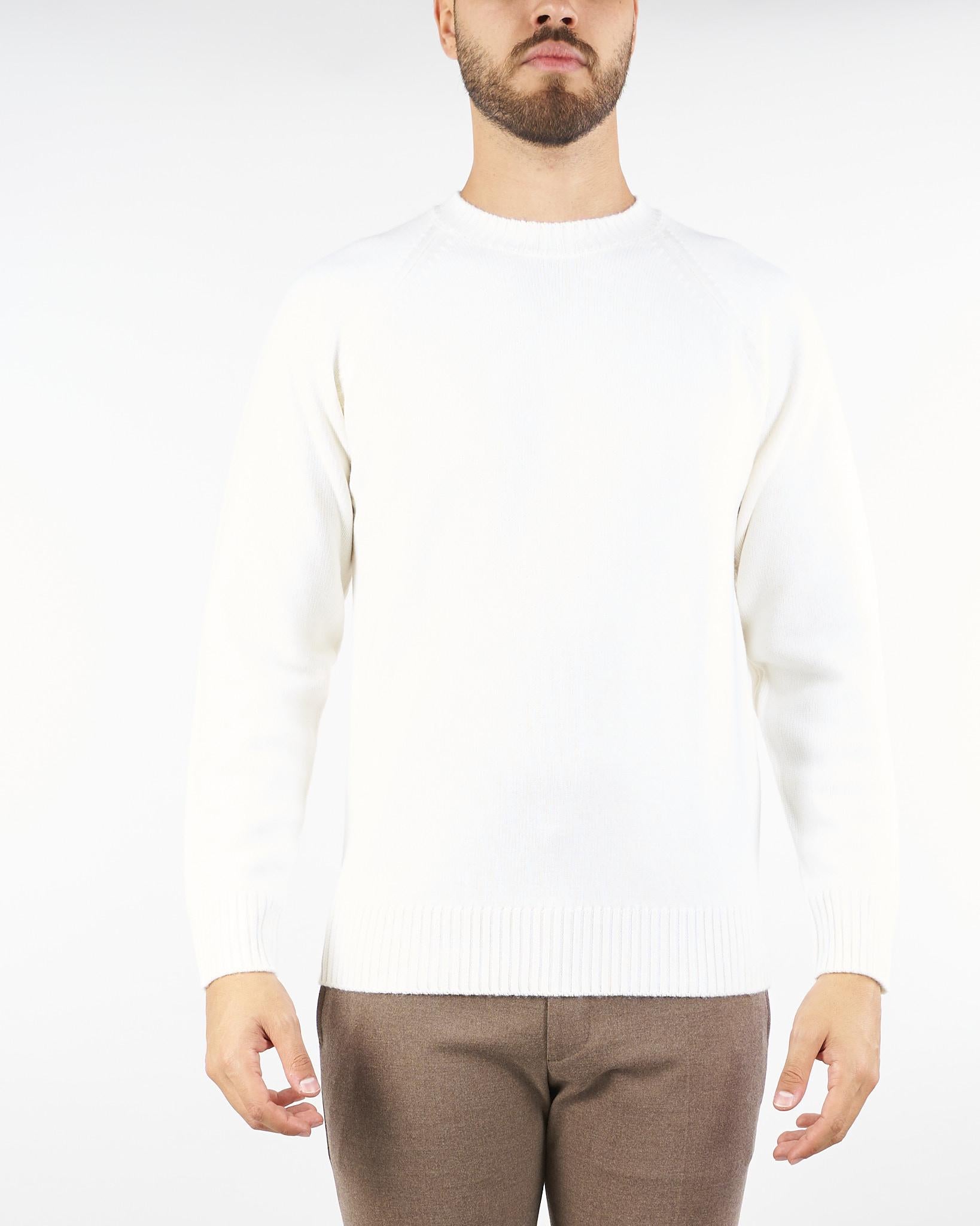 Maglia Panna in lana A069F009 1102 PAOLO PECORA 