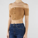 Top in maglia Daino TK86B62E2 AI6 ELISABETTA FRANCHI 
