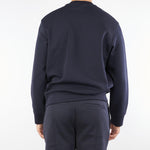 Felpa blu con maxi ricamo logo EM002906AF100132 MB369 EMPORIO ARMANI 