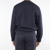 Felpa blu con maxi ricamo logo EM002906AF100132 MB369 EMPORIO ARMANI 