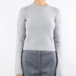 Maglia Grigio girocollo a costine 2K0328K294 S733 PATRIZIA PEPE 