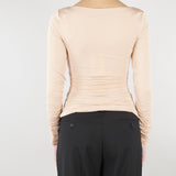 Maglia Nude in jersey con dettaglio gioiello MD02962E2 EA1 ELISABETTA FRANCHI 