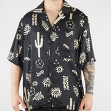 Camicia Nero con stampa all over S6PKMASI127 110 A PAPER KID 
