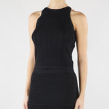 Top Mimosa Nero in maglia MIMOSA 700 NENETTE 