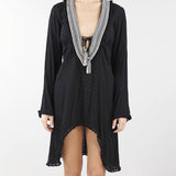 Kaftano asimmetrico con passamanerie Miss Bikini V3069D INNE MISS BIKINI 