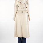 Cappotto Naturale in puro cashmere con cappuccio DANTON 5 MAX MARA STUDIO 