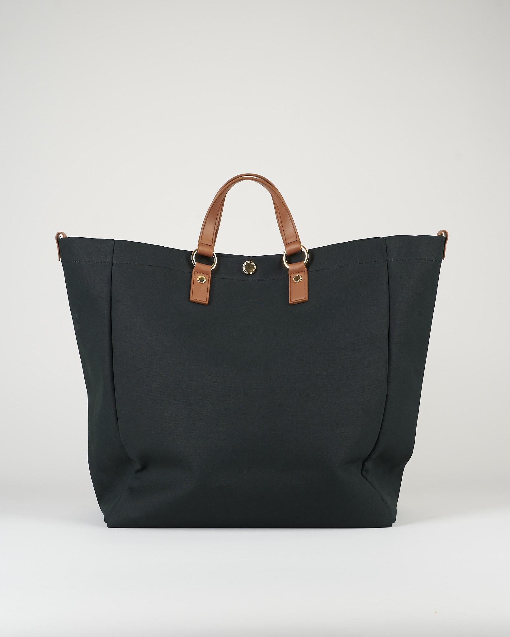 Tote Nero-Cuoio in canvas BS14A62E2 B58 ELISABETTA FRANCHI 