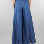 Jeans in Denim wide leg PAT0101C0400007 V0765 SIMONA CORSELLINI 