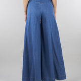 Jeans in Denim wide leg PAT0101C0400007 V0765 SIMONA CORSELLINI 