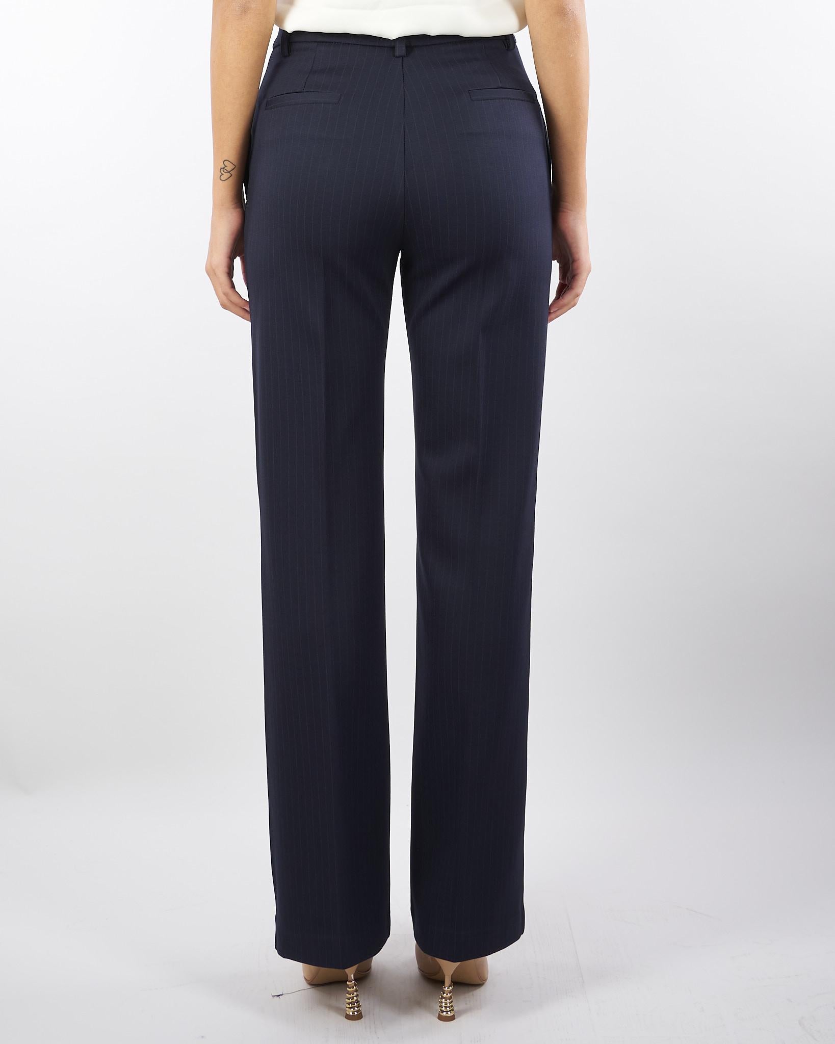 Pantalone gessato con gamba dritta TF0264 89 VICOLO 