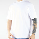 T-shirt Bianco in jersey di cotone Relaxed fit F0114095 1101 PAOLO PECORA 