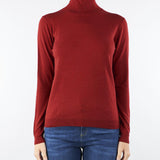 Maglia Dolcevita Rubino in filato di seta e lana KIKU 8 MAX MARA WEEKEND 