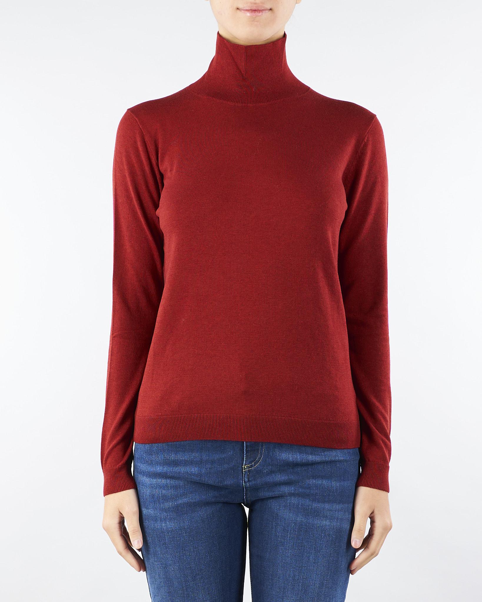 Maglia Dolcevita Rubino in filato di seta e lana KIKU 8 MAX MARA WEEKEND 