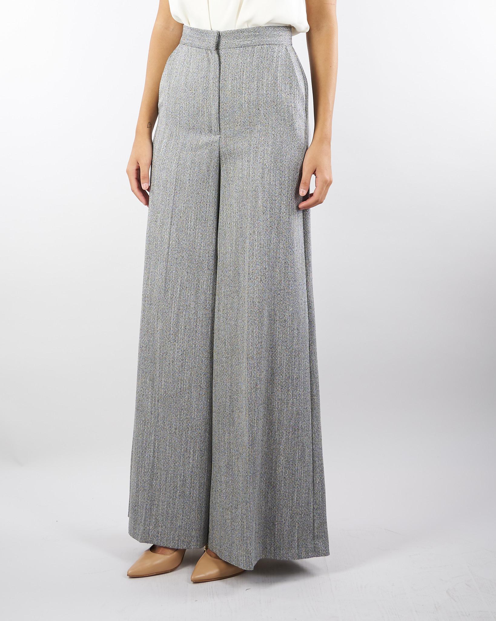 Pantalone Grigio Wide leg PA2206 98 BOHEMIAN VI 