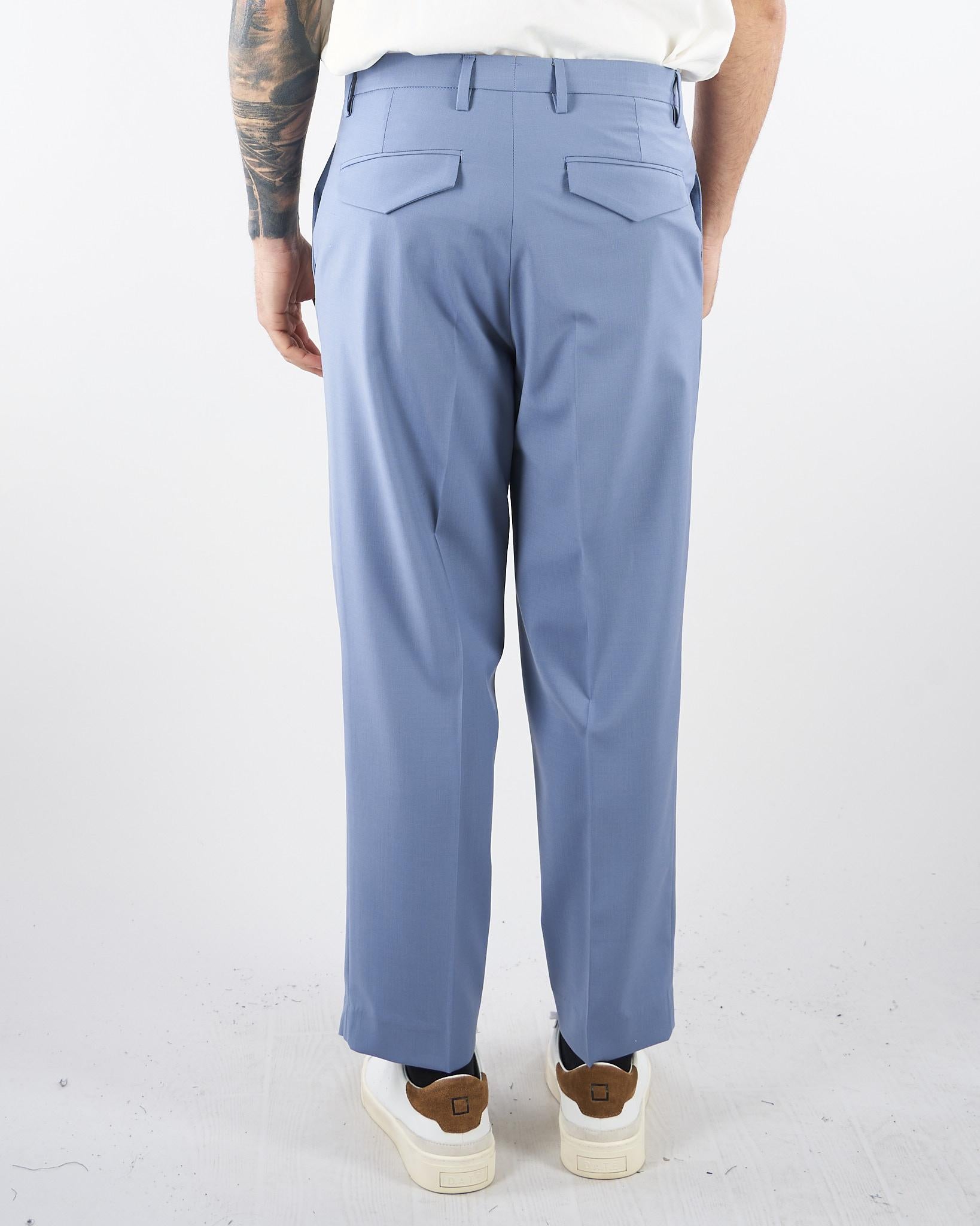 Pantalone Celeste in fresco lana PA3716 18 I'M BRIAN 