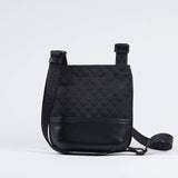 Borsa a tracolla piatta in nylon jacquard eagle all over Emporio Armani