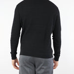 Maglia Nero in pura lana con pattern jacquard a rilievo EM002196AF138510 FC040 EMPORIO ARMANI 