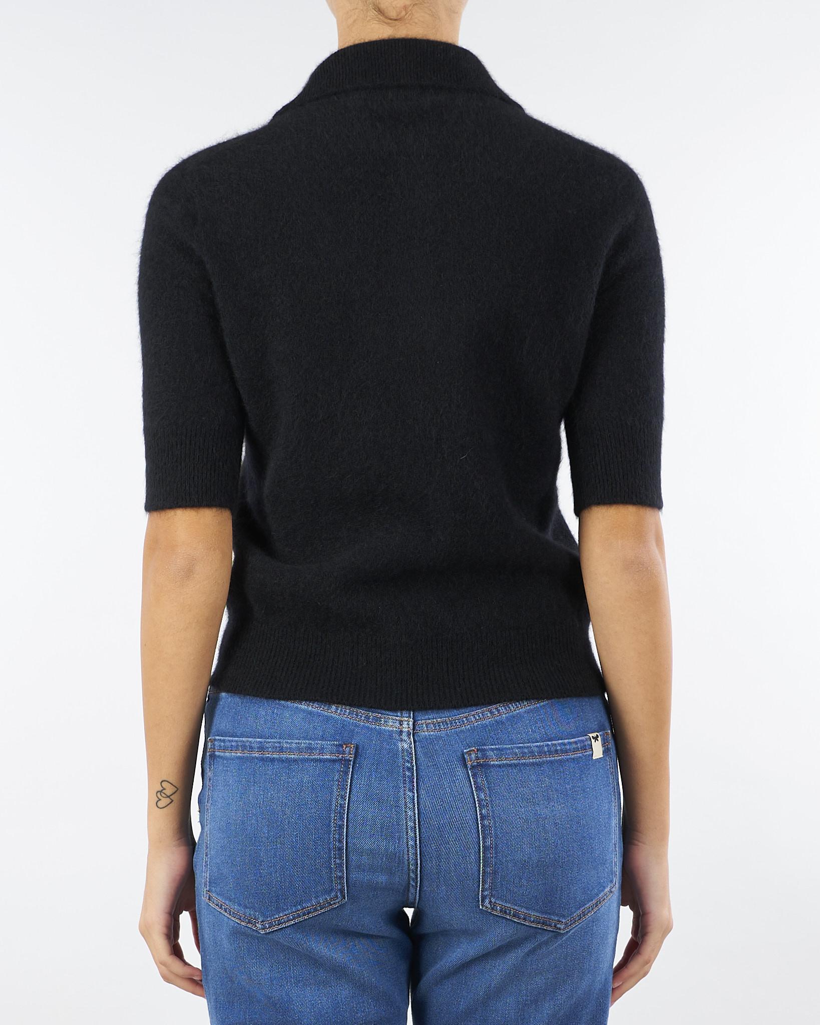 Polo Nero in Raccoon V56800 99 VANISE' 