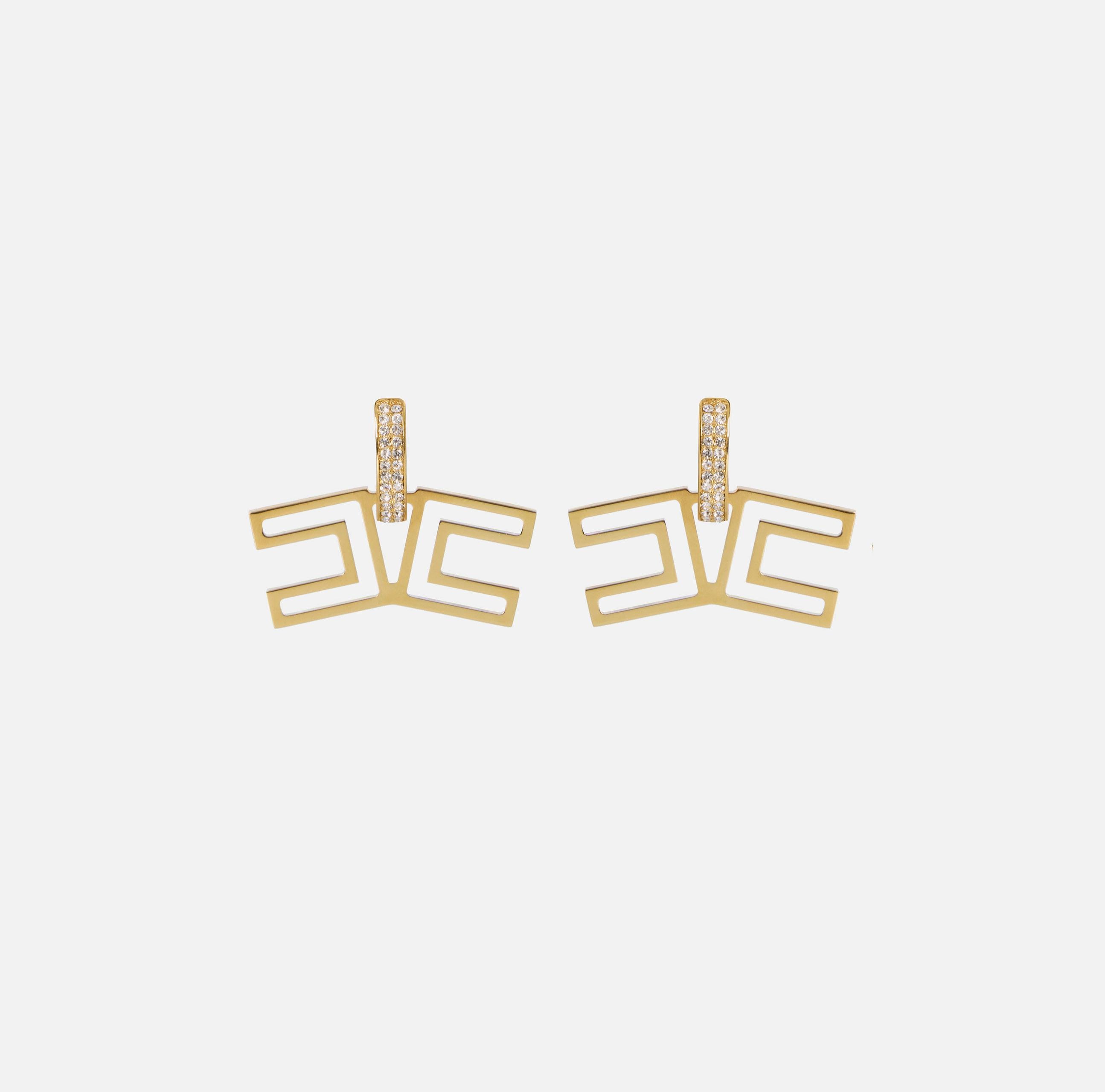 Orecchini con pavé di strass OR31A61E2 U95 ELISABETTA FRANCHI 