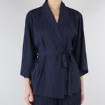 Giacca kimono Blu con maniche a 3/4 SP5PR005 3000 ICONA 