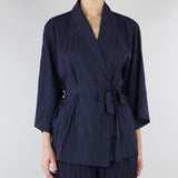 Giacca kimono Blu con maniche a 3/4 SP5PR005 3000 ICONA 
