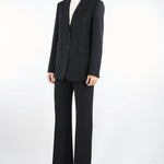 Pantalone Nero a zampa in cady ALABAMA 1 MAX MARA STUDIO 