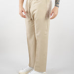 Pantalone Beige in lino con elastico PA3702 25 I'M BRIAN 
