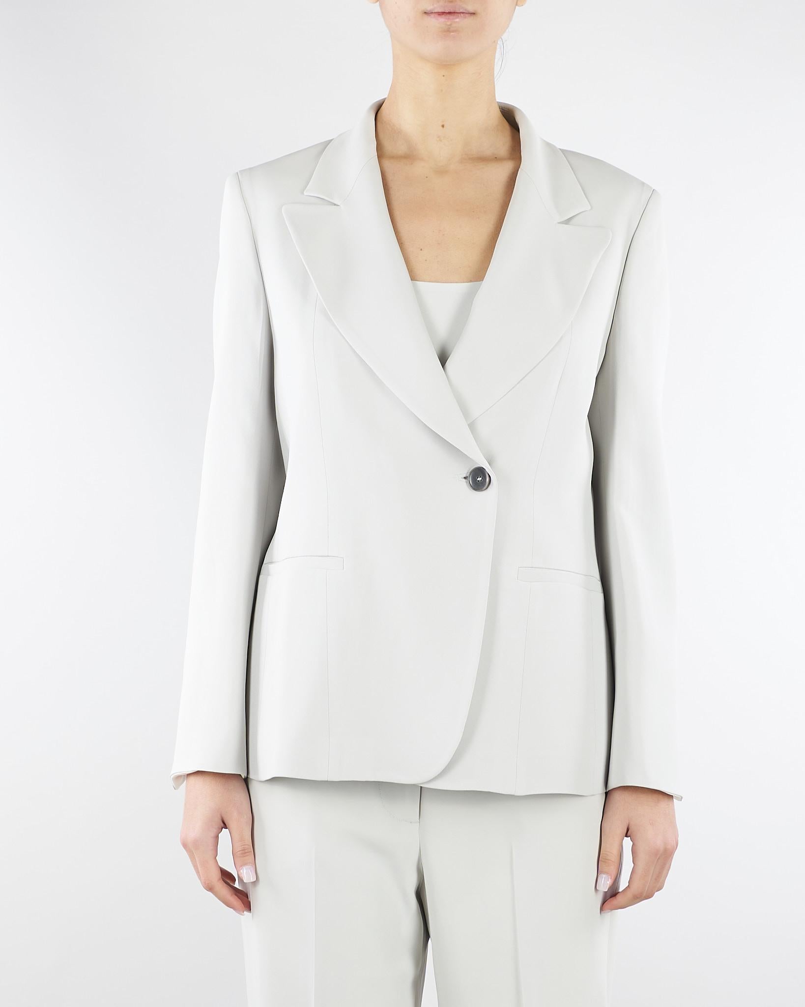 Giacca Calce monopetto in cady crêpe viscosa GI0922460206 902 SEVENTY 