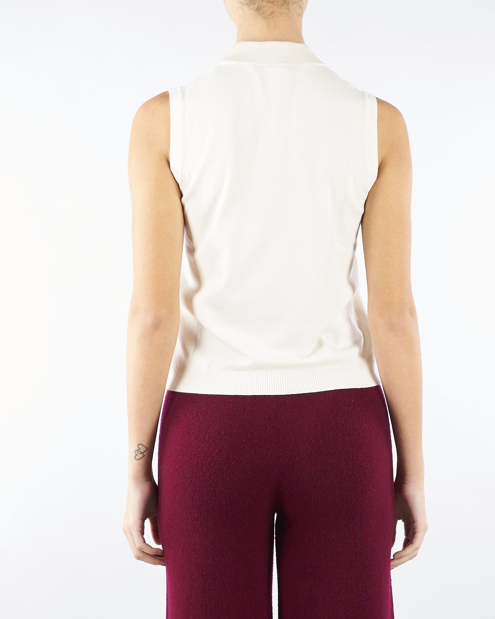 Top Panna in filato di viscosa stretch NAZIONE 2 MAX MARA WEEKEND 