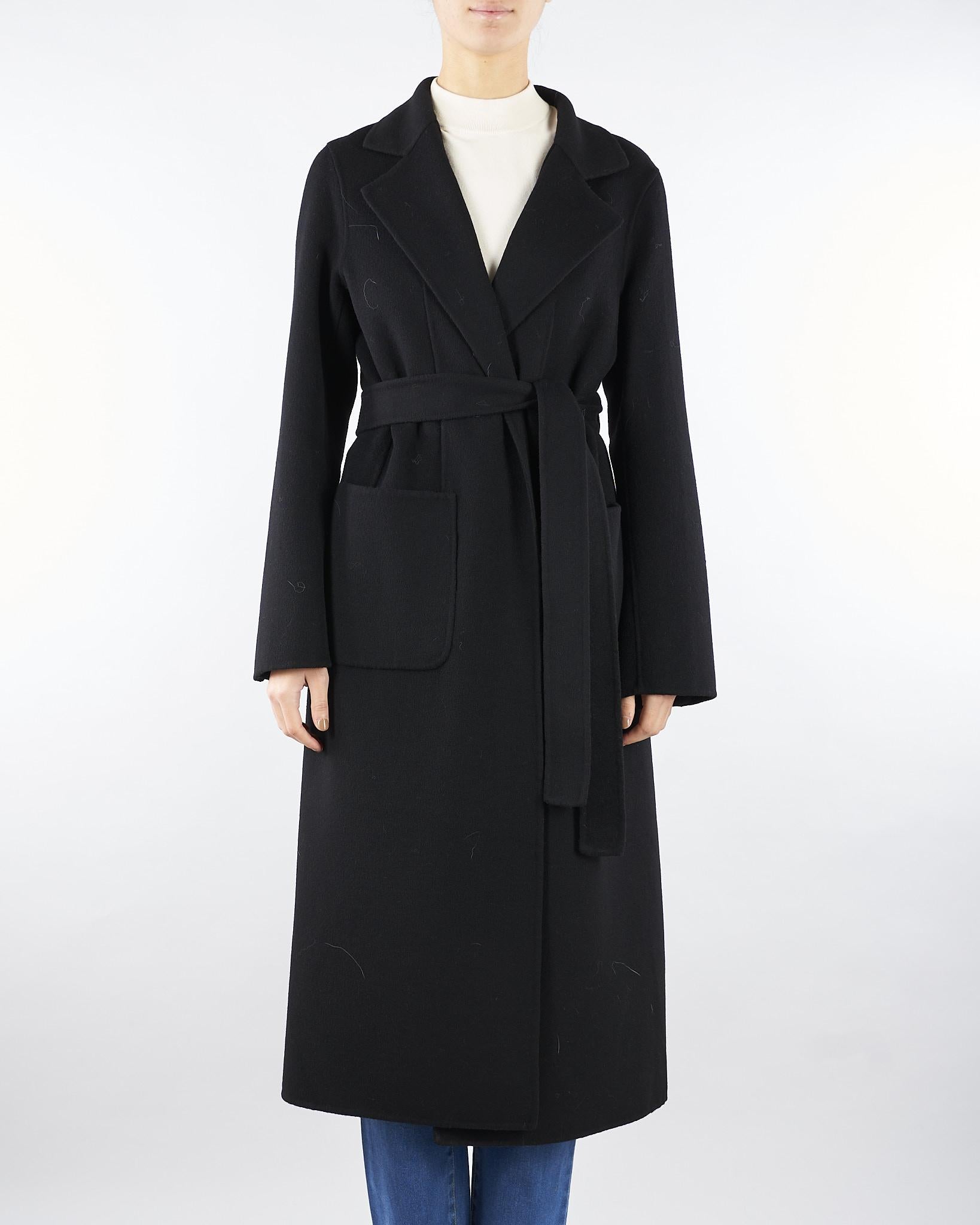 Cappotto Nero in misto lana CPV1001C0150024 V0003 SIMONA CORSELLINI 