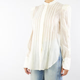 Camicia Crema in organza CA277A 3 BOHEMIAN VI 