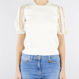 Maglia Burro con maniche corte in pizzo TP3431 59 TWIN SET 