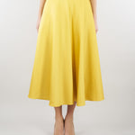 Gonna Sun in duchesse con logo gioiello GO15661E2 EV4 ELISABETTA FRANCHI 