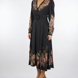 Abito Chemisier Nero con fantasia TP2043 12742 TWIN SET 