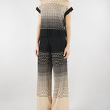 Maglia Micol Crema-Nero con lavorazione ad onde MICOL 810 NENETTE 