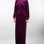 Felpa Bordeaux in velluto con cappuccio C5049679 12 CLIPS 