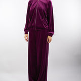 Felpa Bordeaux in velluto con cappuccio C5049679 12 CLIPS 