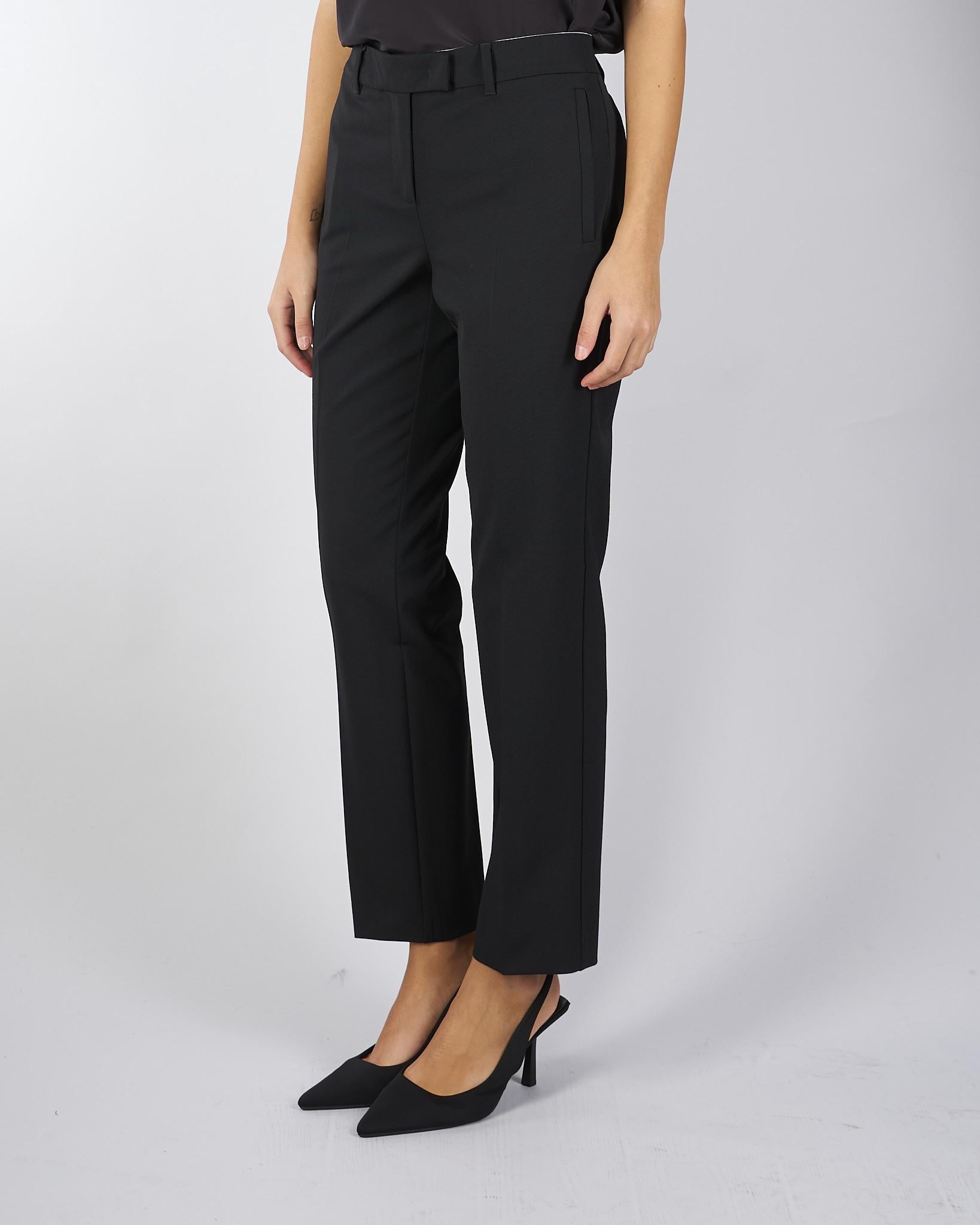 Pantalone Nero chino in tessuto stretch OPACO 1 MARELLA 