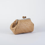 Borsa Beige Pasticcino Bag Medium in pelle intrecciata PANCIA 1 MAX MARA WEEKEND 