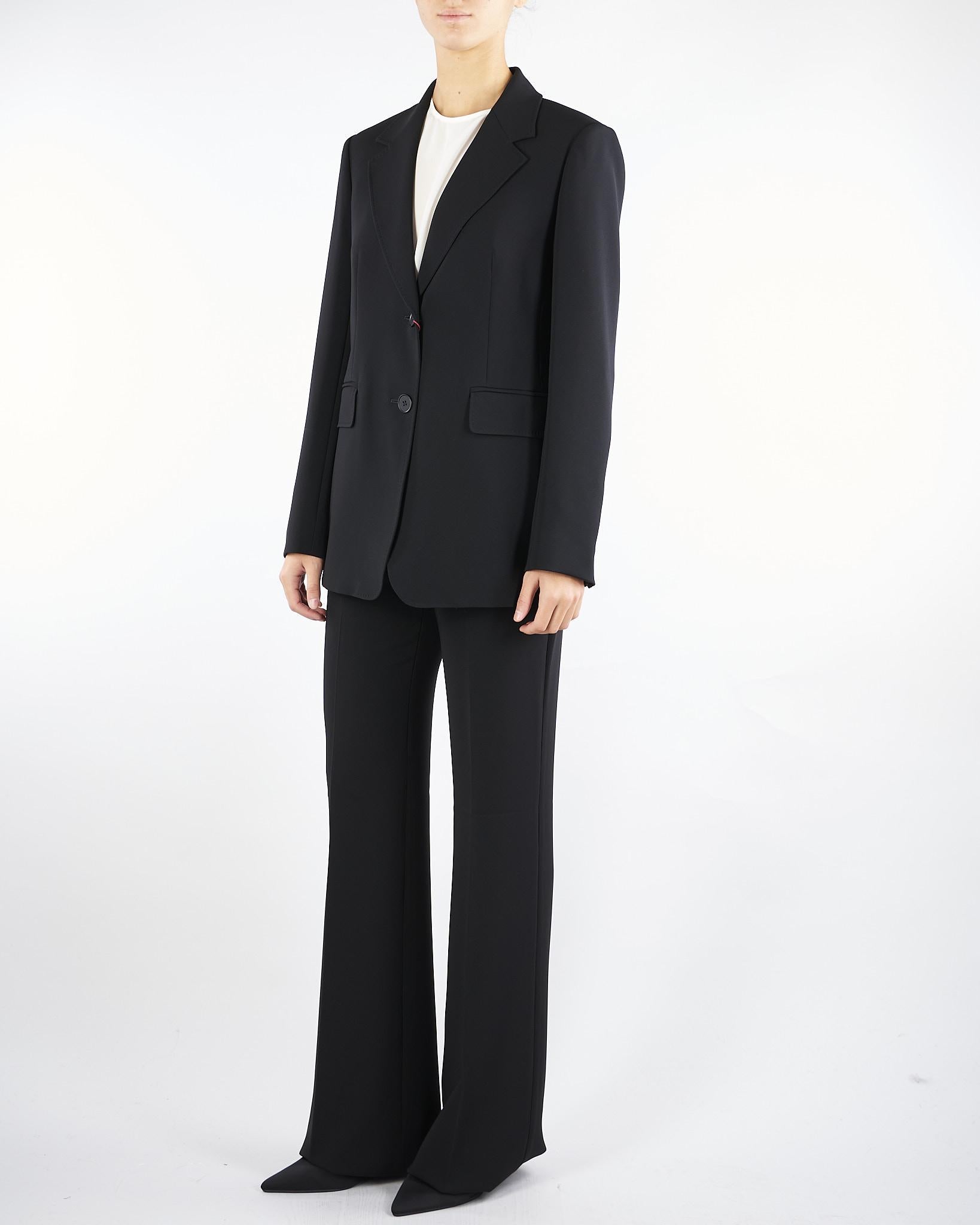 Blazer Nero monopetto in cady LINZ 1 MAX MARA STUDIO 